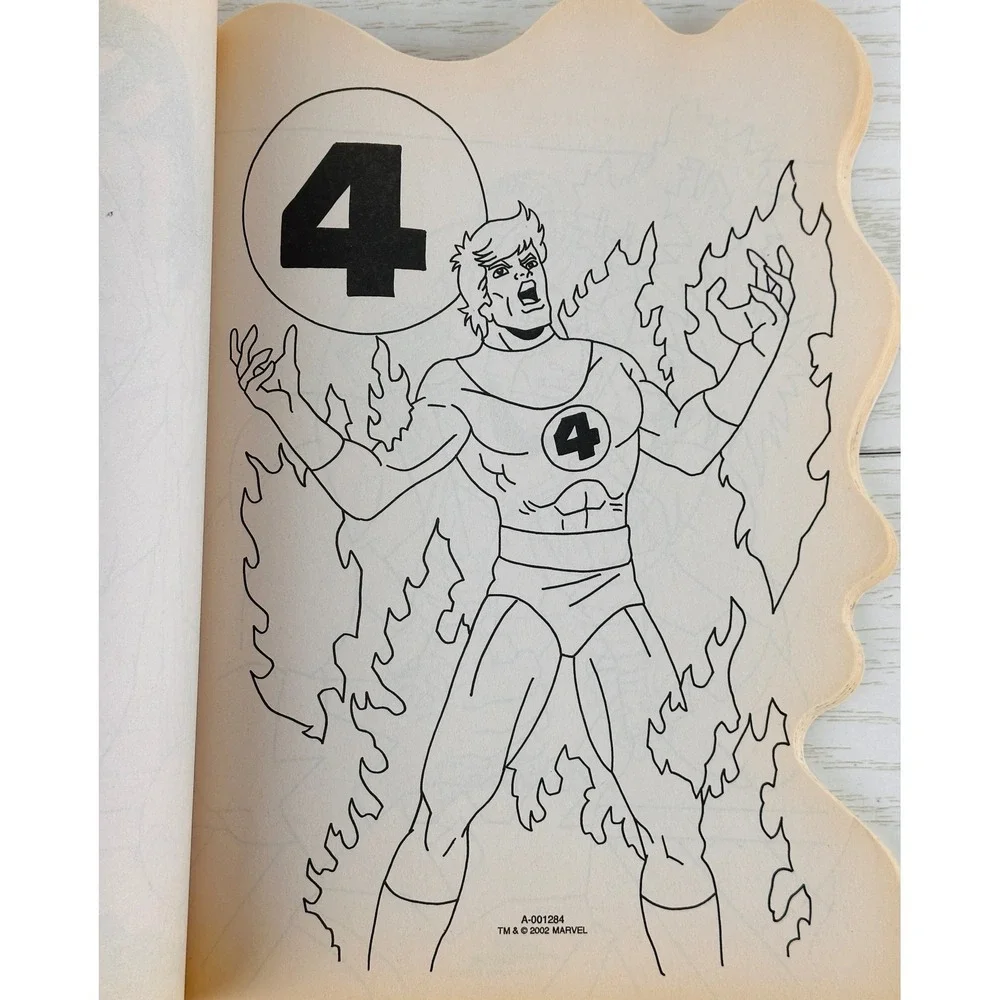 Marvel Avengers Coloring‎ Activity Book 2002 Paradise Press Kids Uncolored